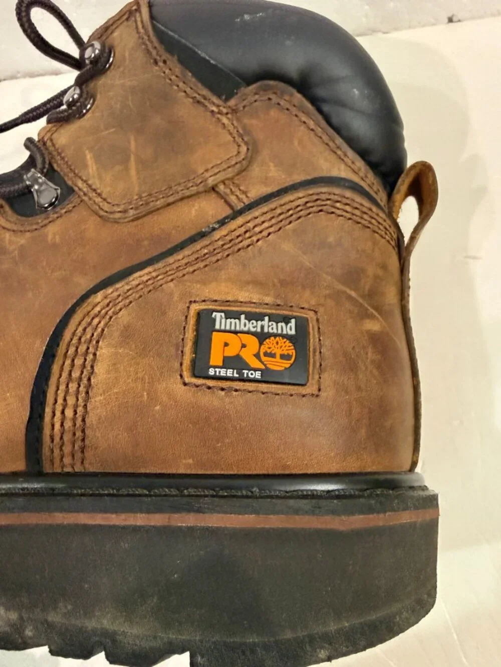 Timberland Pro Boots 33034 Men’s Size 12 Brown 24/7 Pit Boss Steel Toe Safety